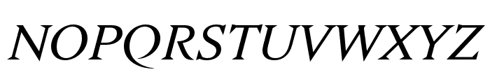 Nocturne Serif Regular Italic Font UPPERCASE