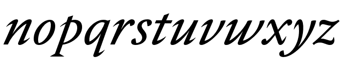 Nocturne Serif Regular Italic Font LOWERCASE