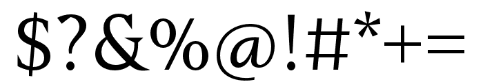 Nocturne Serif Regular Font OTHER CHARS