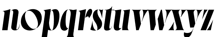 Norman Stencil Fat Italic Font LOWERCASE