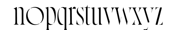Norman Stencil Regular Font LOWERCASE