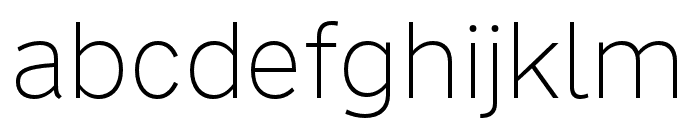 Nort Extralight Font LOWERCASE