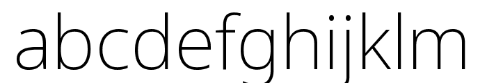 Noto Sans Condensed ExtraLight Font LOWERCASE