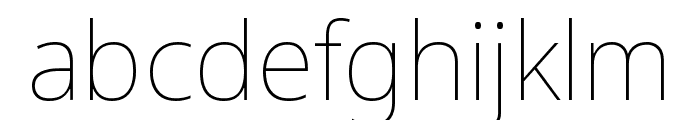 Noto Sans Condensed Thin Font LOWERCASE