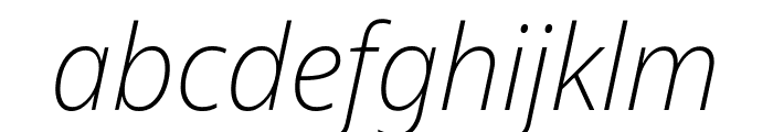 Noto Sans Display Condensed ExtraLight Italic Font LOWERCASE