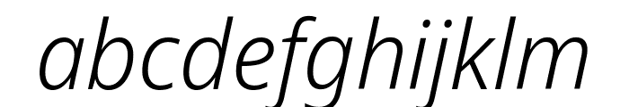 Noto Sans Display Condensed Light Italic Font LOWERCASE