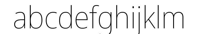 Noto Sans Display Condensed Thin Font LOWERCASE