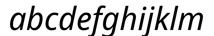 Noto Sans Display ExtraCondensed Italic Font LOWERCASE