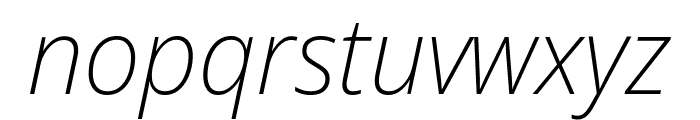 Noto Sans Display ExtraLight Italic Font LOWERCASE