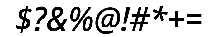 Noto Sans Display SemiCondensed Medium Italic Font OTHER CHARS