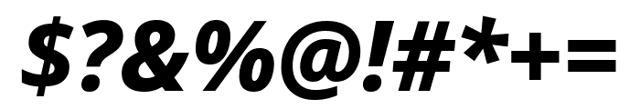 Noto Sans ExtraBold Italic Font OTHER CHARS