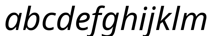 Noto Sans ExtraCondensed Italic Font LOWERCASE