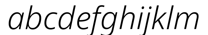 Noto Sans ExtraCondensed Light Italic Font LOWERCASE