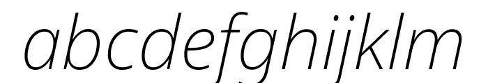 Noto Sans ExtraLight Italic Font LOWERCASE