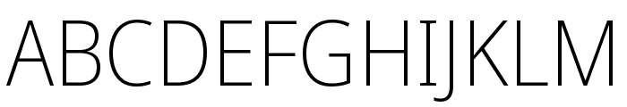 Noto Sans Georgian Condensed ExtraLight Font UPPERCASE