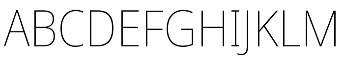 Noto Sans Georgian Condensed Thin Font UPPERCASE