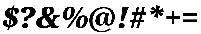 Noto Serif Black Italic Font OTHER CHARS