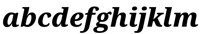 Noto Serif Condensed ExtraBold Italic Font LOWERCASE