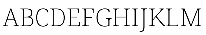 Noto Serif Condensed ExtraLight Font UPPERCASE