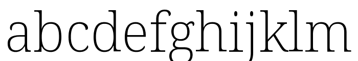 Noto Serif Condensed ExtraLight Font LOWERCASE