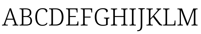 Noto Serif Condensed Light Font UPPERCASE