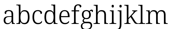 Noto Serif Condensed Light Font LOWERCASE