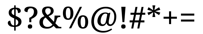 Noto Serif Condensed Medium Font OTHER CHARS