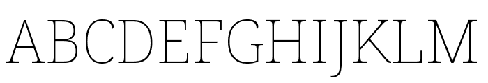 Noto Serif Condensed Thin Font UPPERCASE