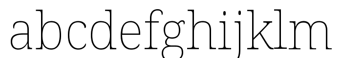 Noto Serif Condensed Thin Font LOWERCASE