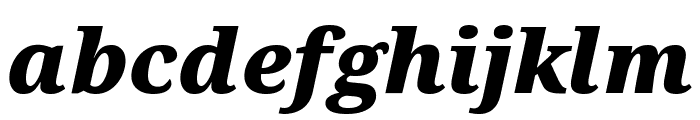 Noto Serif ExtraCondensed Black Italic Font LOWERCASE