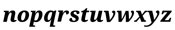 Noto Serif ExtraCondensed ExtraBold Italic Font LOWERCASE