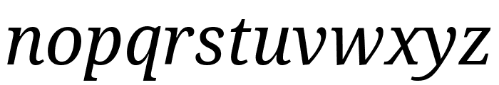 Noto Serif ExtraCondensed Italic Font LOWERCASE