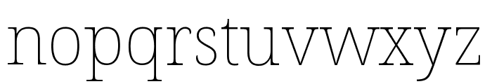 Noto Serif ExtraCondensed Thin Font LOWERCASE