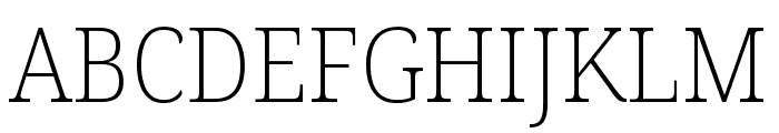 Noto Serif Georgian SemiCondensed ExtraLight Font UPPERCASE