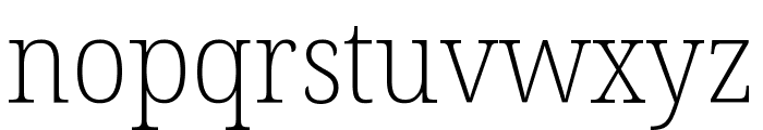 Noto Serif Georgian SemiCondensed ExtraLight Font LOWERCASE