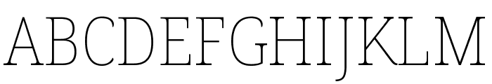 Noto Serif Georgian SemiCondensed Thin Font UPPERCASE