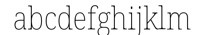 Noto Serif Georgian SemiCondensed Thin Font LOWERCASE