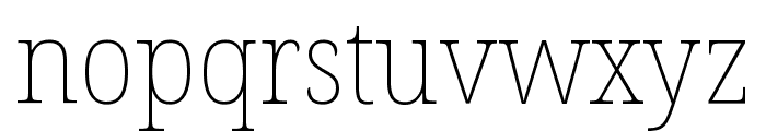 Noto Serif Georgian SemiCondensed Thin Font LOWERCASE