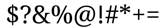 Noto Serif Regular Font OTHER CHARS