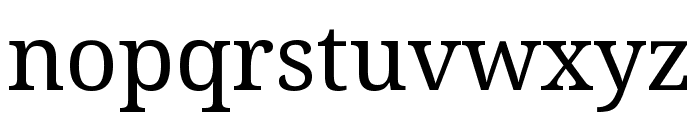 Noto Serif Regular Font LOWERCASE