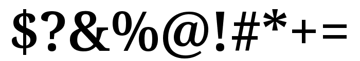 Noto Serif SemiBold Font OTHER CHARS