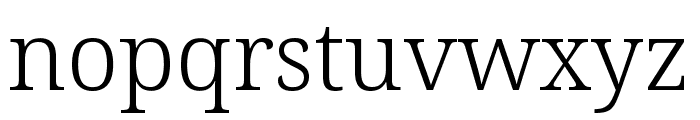 Noto Serif SemiCondensed Light Font LOWERCASE