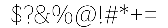 Noto Serif Thin Font OTHER CHARS