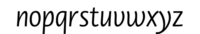 Novel Display Cnd Italic Font LOWERCASE