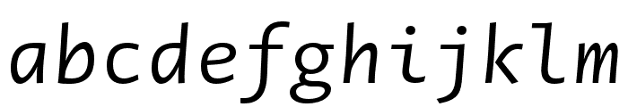 Novel Mono Pro Cnd Italic Font LOWERCASE