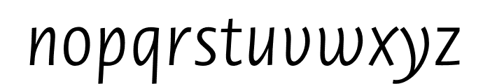 Novel Sans Pro XCmp Light It Font LOWERCASE