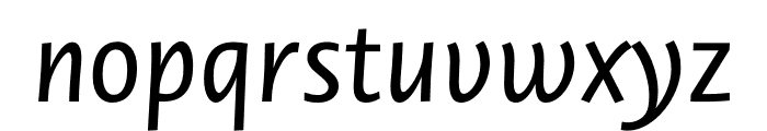 Novel Sans Pro XCnd Italic Font LOWERCASE