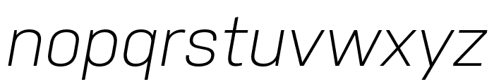 Nudista Light Italic Font LOWERCASE