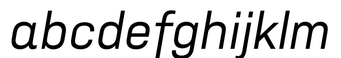 Nudista Medium Italic Font LOWERCASE