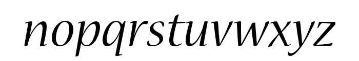 Nueva Std Condensed Italic Font LOWERCASE